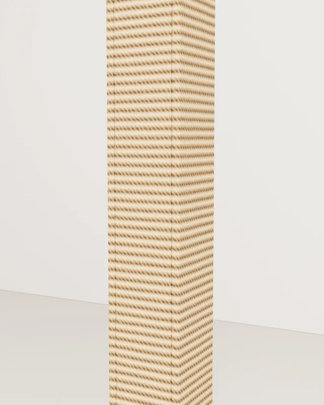 Wooden sisal cat scratching post · Industrial