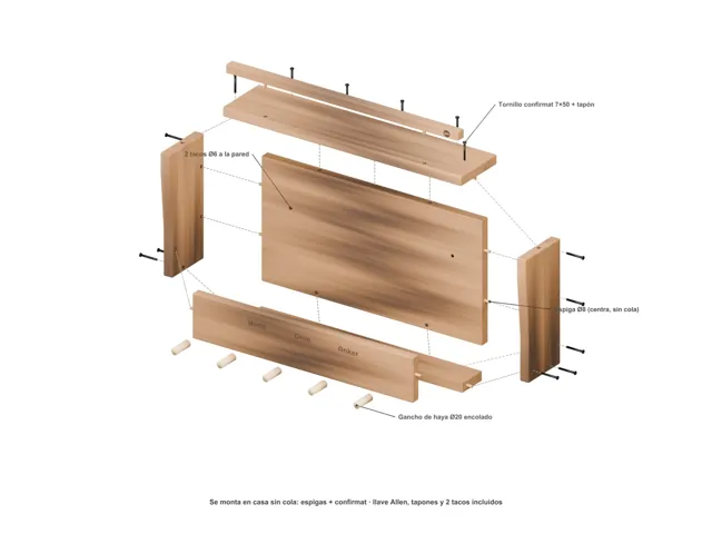 Dog leash holder with shelf · Barn