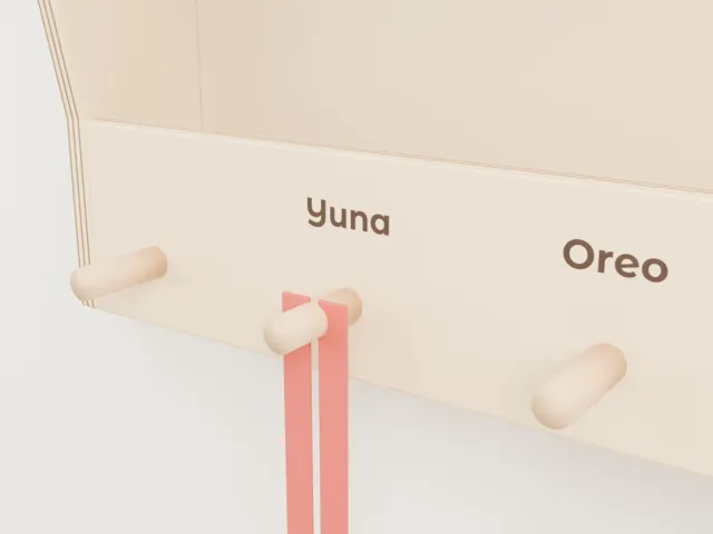 Dog leash holder with shelf