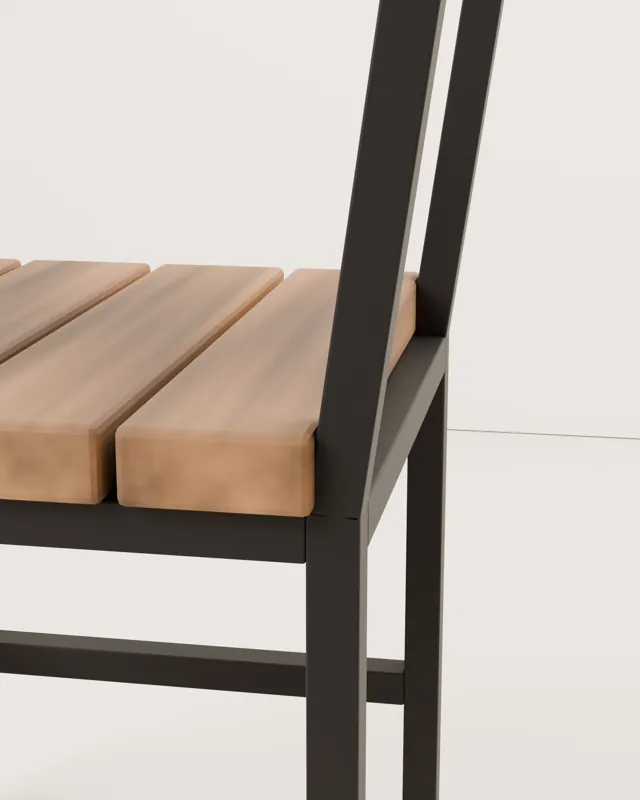Silla de comedor de madera · Forja