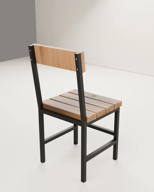 Silla de comedor de madera · Forja