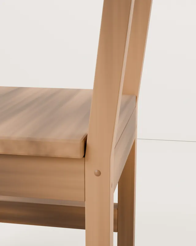 Silla de comedor de madera · Granero