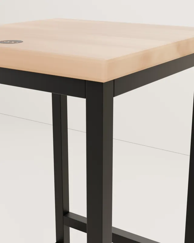 Industrial wood bar stool · Industrial