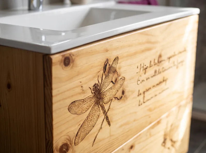 Laser engraving detail